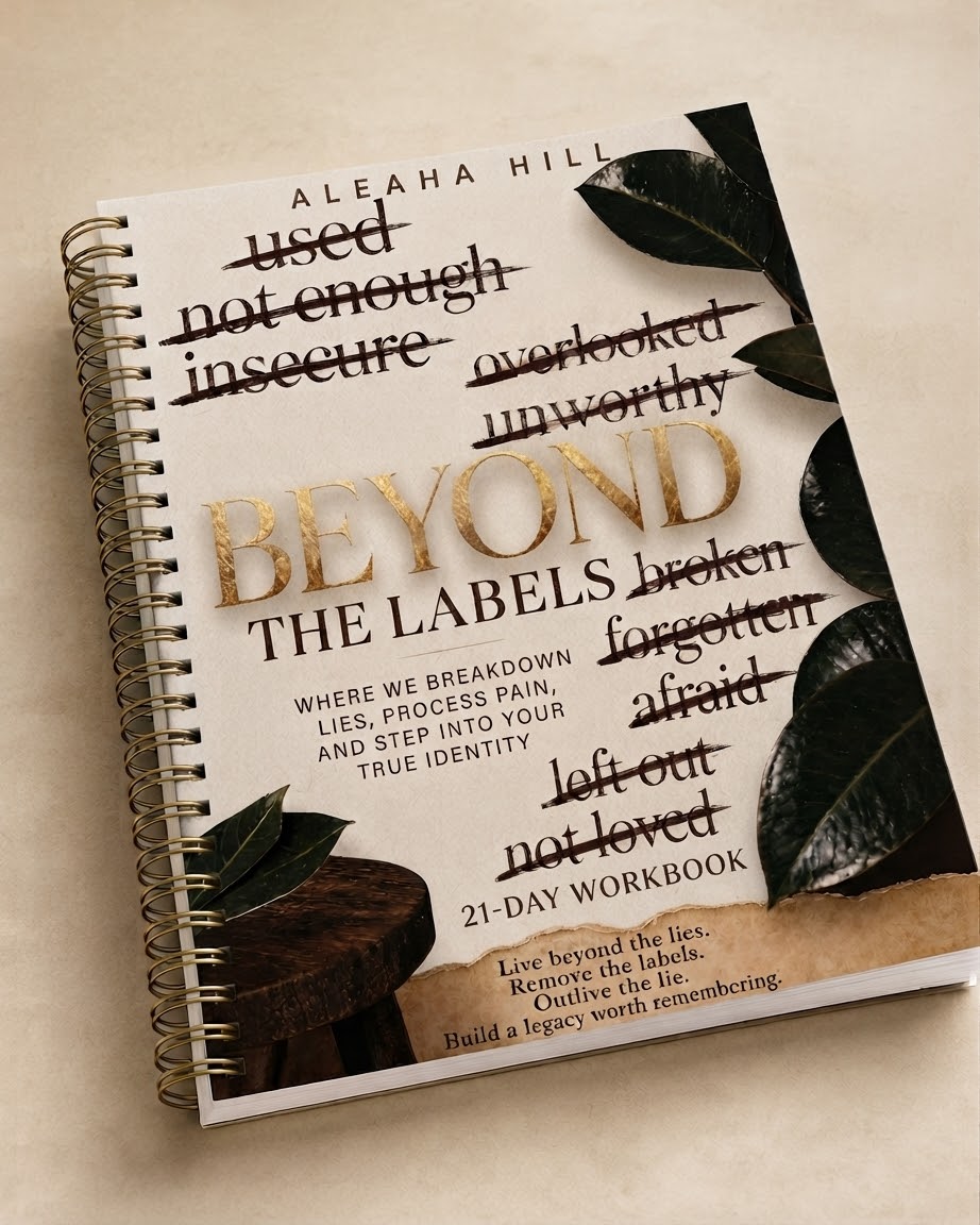 Beyond the Labels workbook in Cream cover